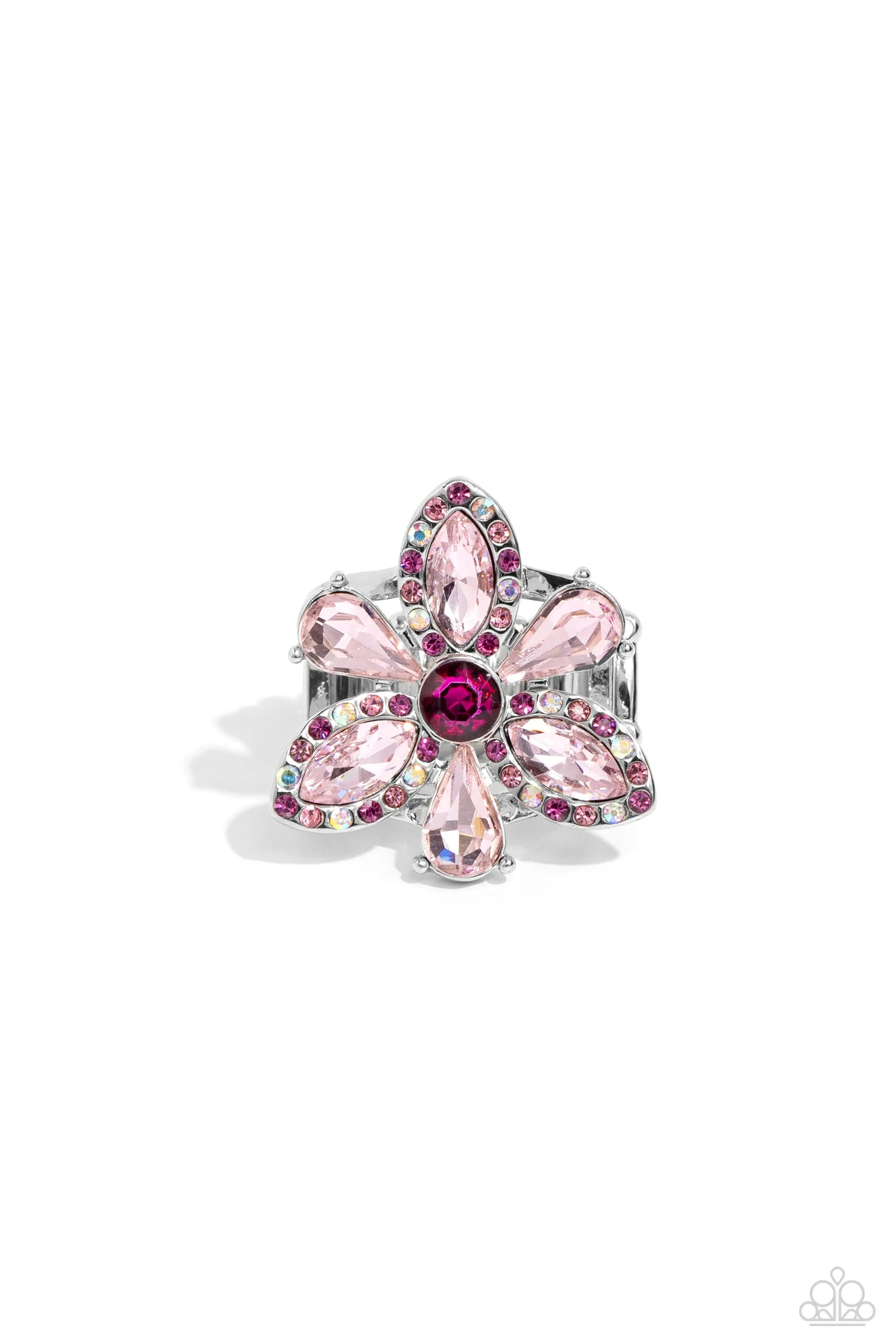 Paparazzi Blazing Blooms Pink Ring