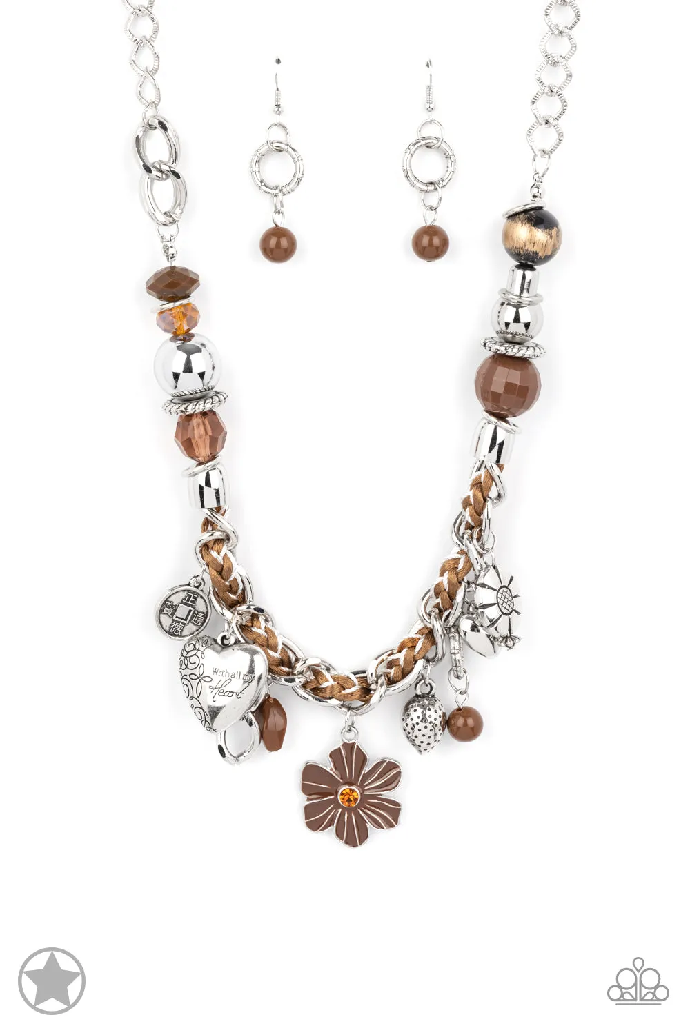 Paparazzi Charmed, I Am Sure - Brown Necklace