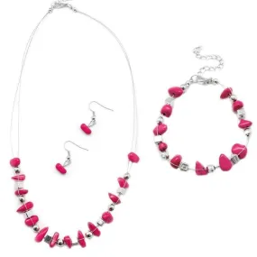 Pebble Pow Wow Pink Set