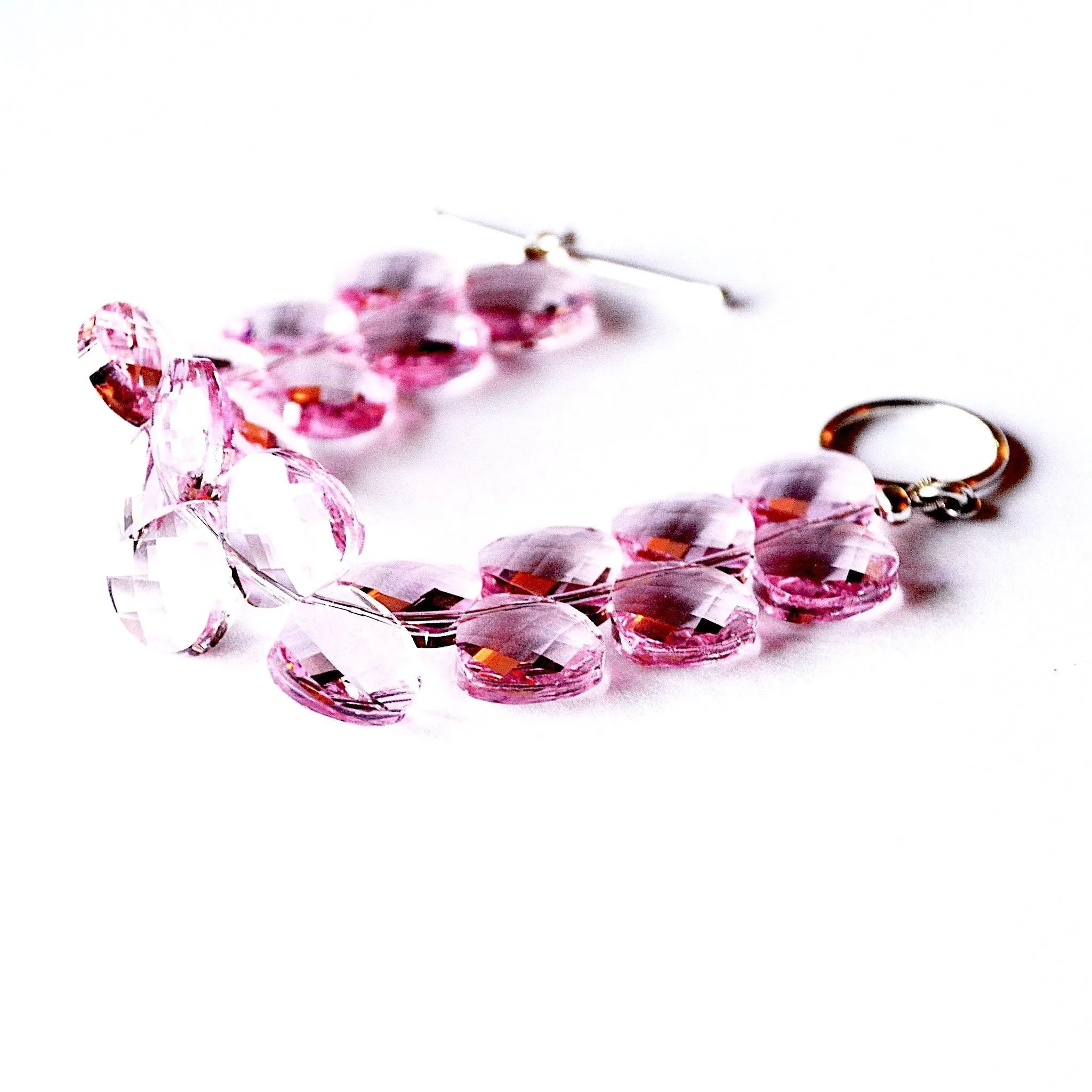 Peony Blush Swarovski Crystal Bracelet