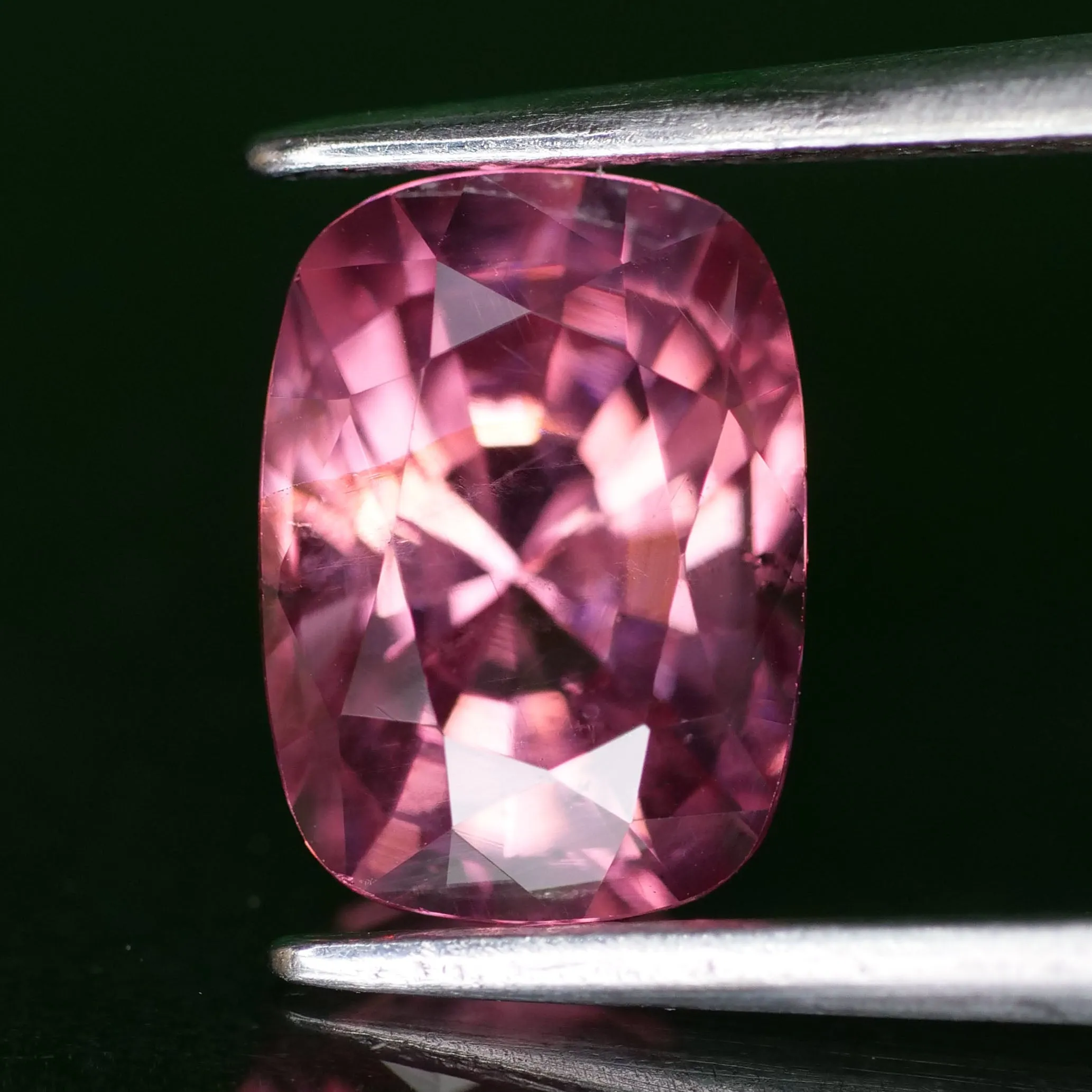 Pink Spinel | natural, candy pink color, cushion cut *8.8x6.5mm, VS, 2.3ct