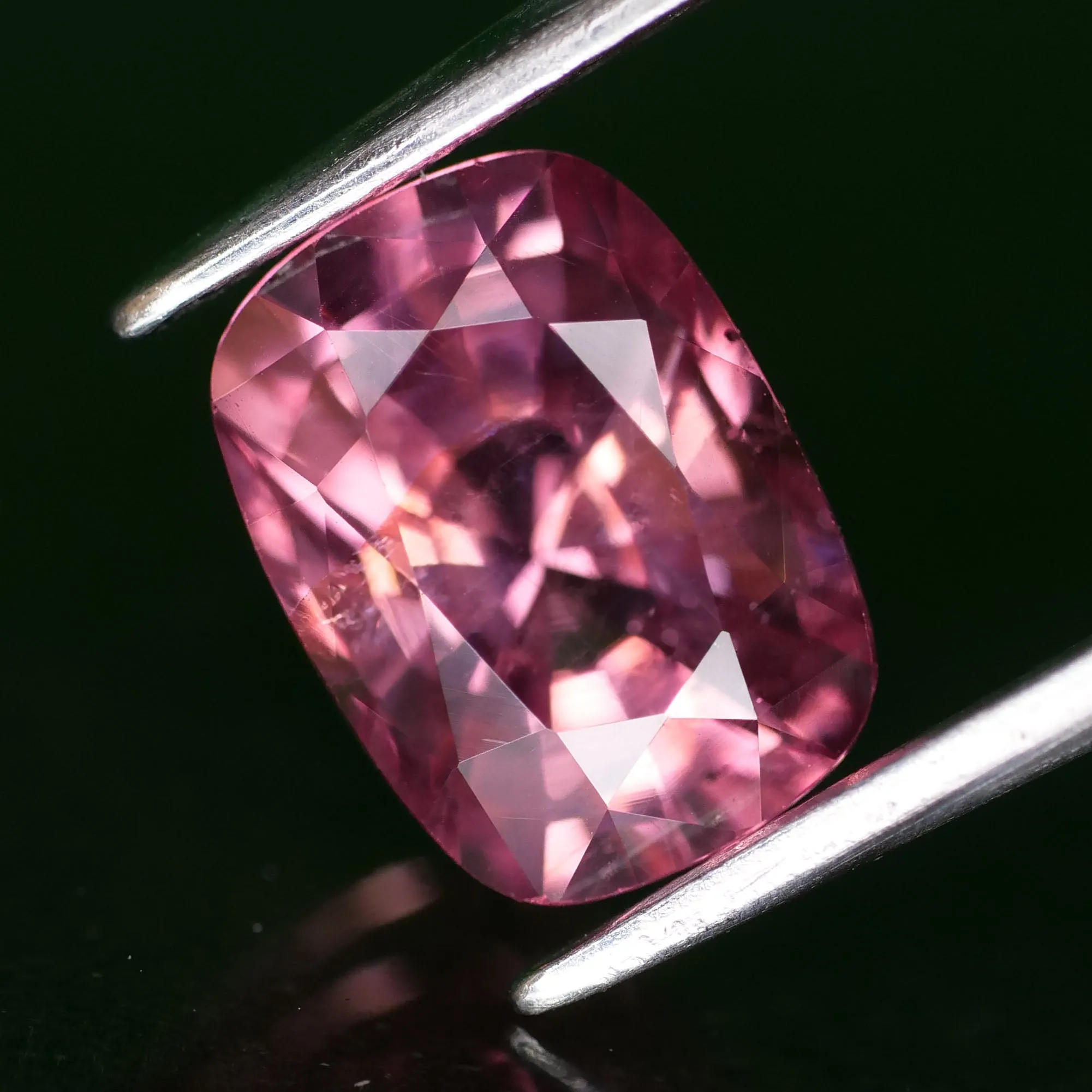 Pink Spinel | natural, candy pink color, cushion cut *8.8x6.5mm, VS, 2.3ct