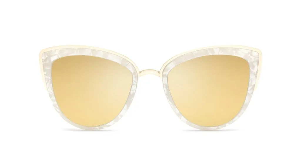 Quay My Girl Pearl Gold Sunglasses