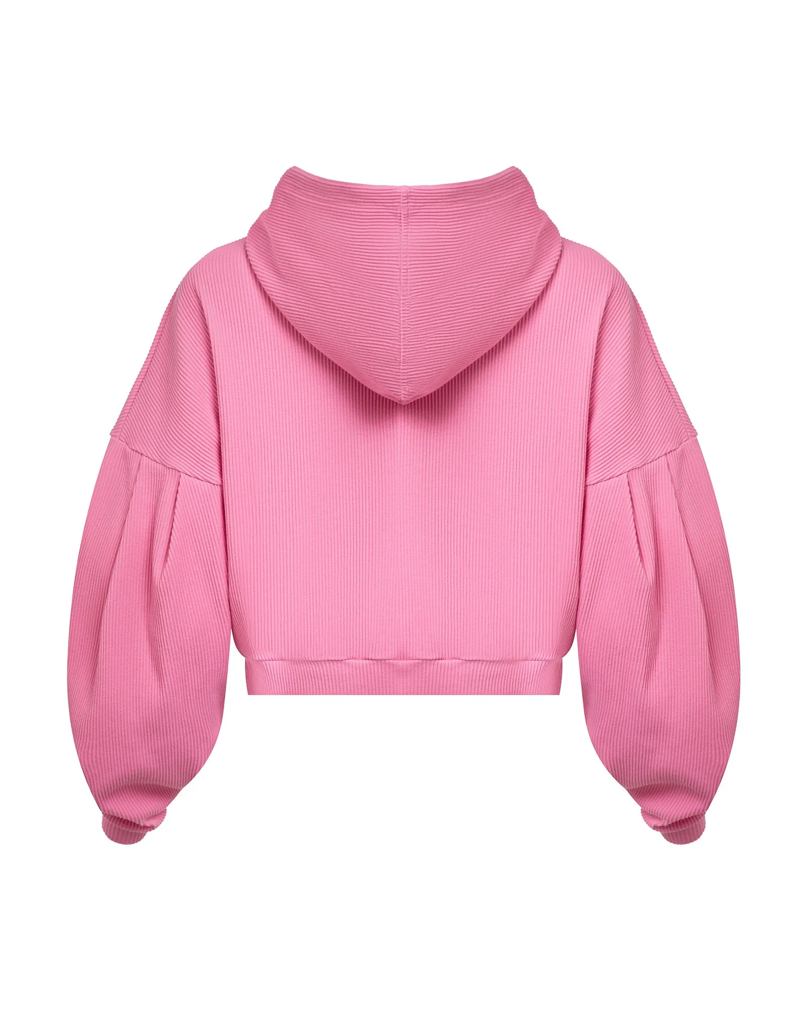 Ribbed Zip Hoodie