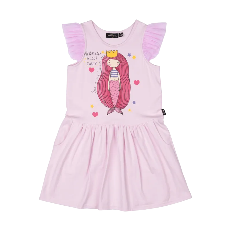 Rock Your Baby Mermaid Dreams Drop Waist Dress