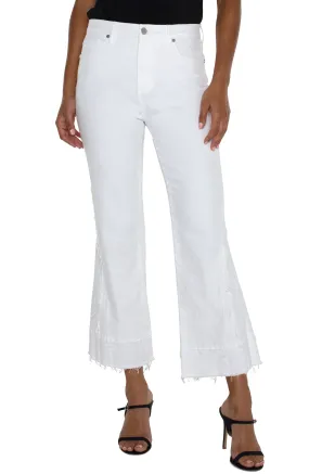 *SALE* LIVERPOOL HANNAH CROP FLARE - WHITE - LM7939QPW105