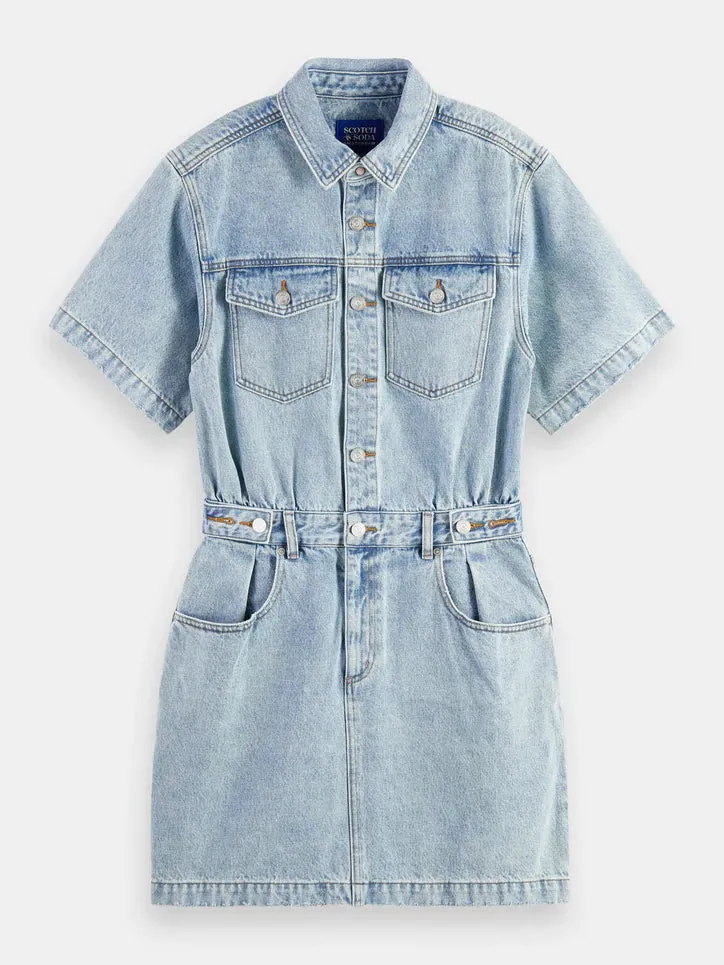 Scotch & Soda Denim Trucker Dress