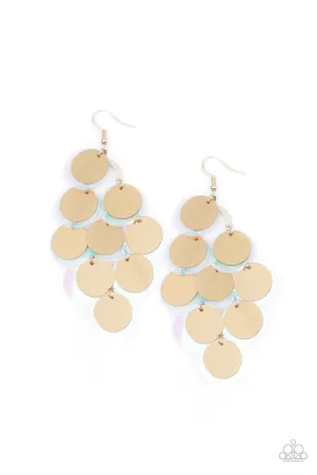 Sequin Seeker Gold-Earrings