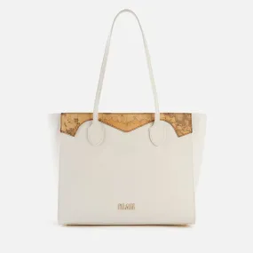 Shopping Bag Grande 1A Classe Alviero Martini linea Florida City Avorio GZ51