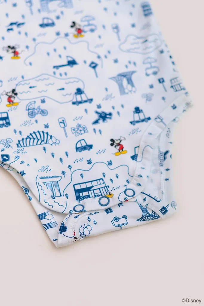 Short-Sleeve Onesie - Blue Road Trip Mickey