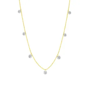 Small Floating Diamond Necklace