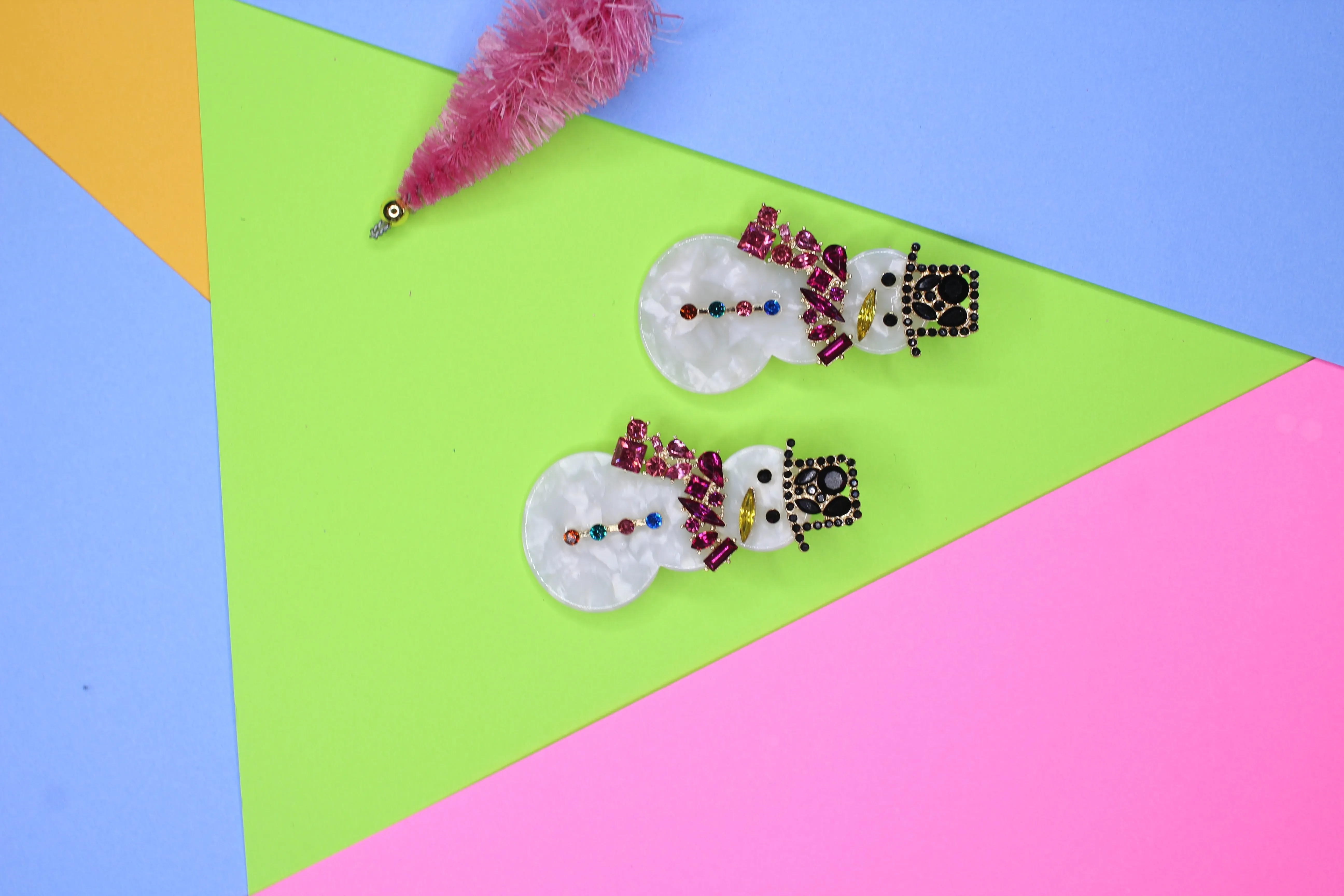 Snowman Earrings