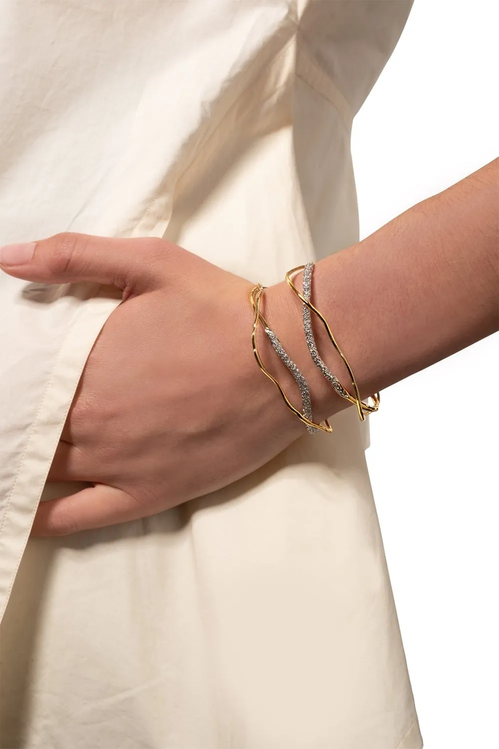 Solanales Crystal Cuff Bracelet