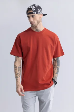 Solitude Rustic Orange Oversized T-Shirt