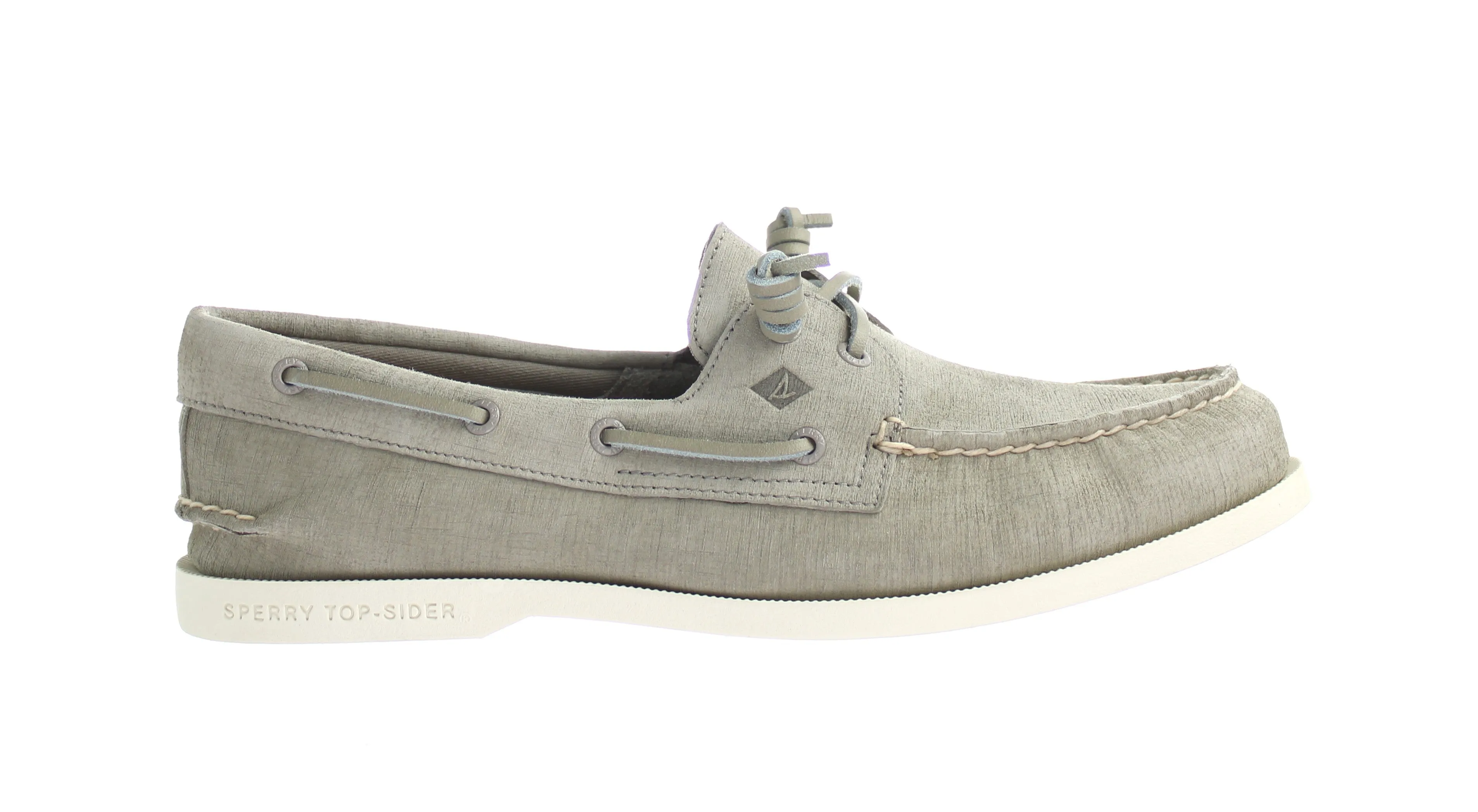 Sperry A/O 2-Eye Plushwave Womens Grey Boat Shoes