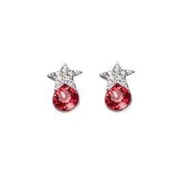 The stylish fuchsia little star earring