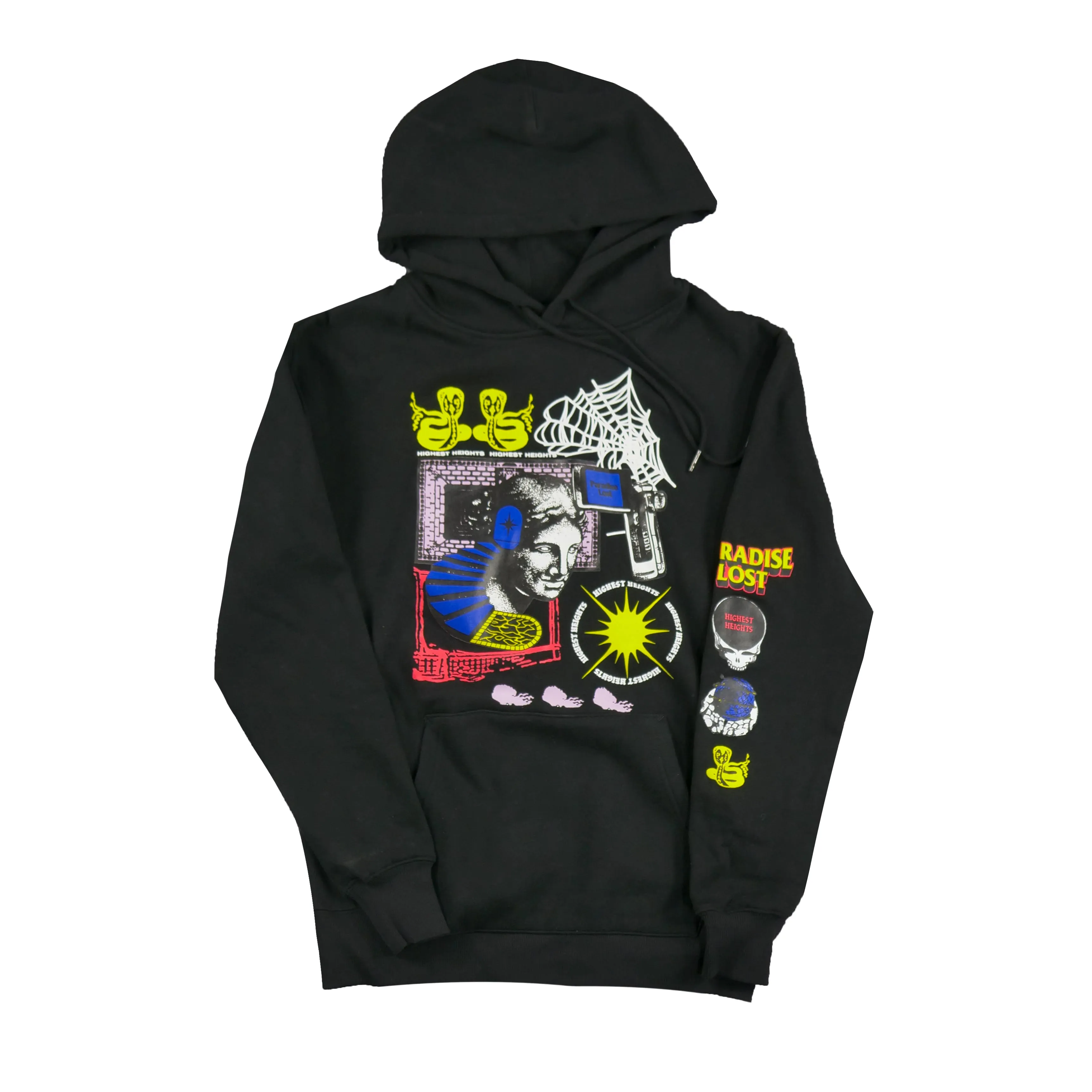 THOUGHTS HOODIE BLACK/MULTI