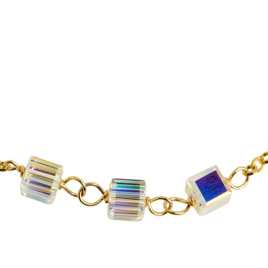 Tri Cube Crystal Bracelet