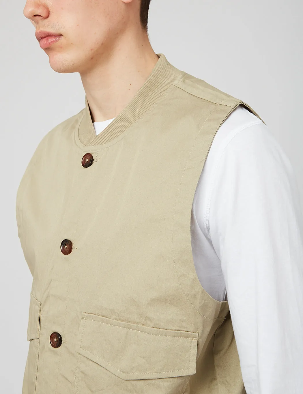 Universal Works Watchman Waistcoat - Stone