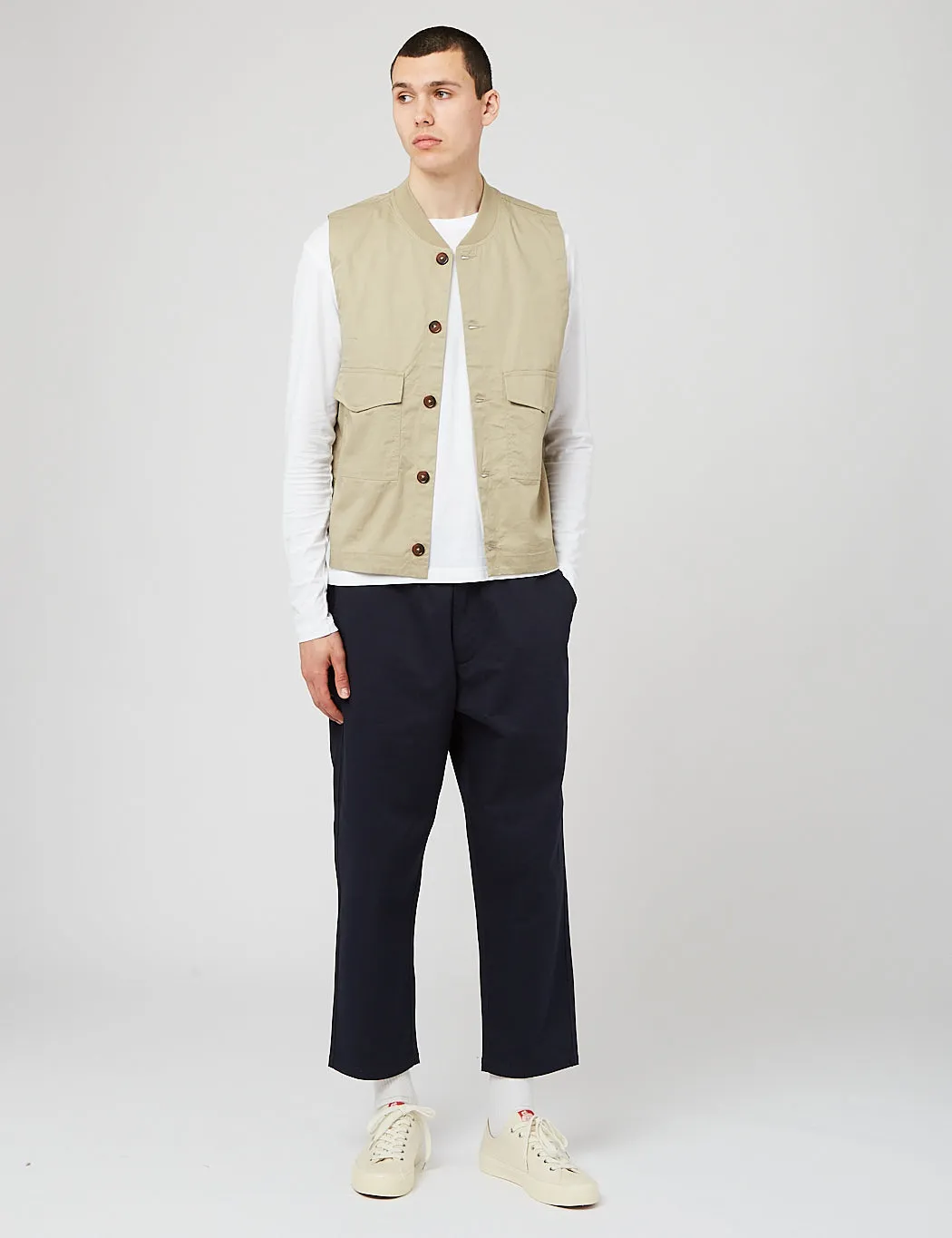 Universal Works Watchman Waistcoat - Stone