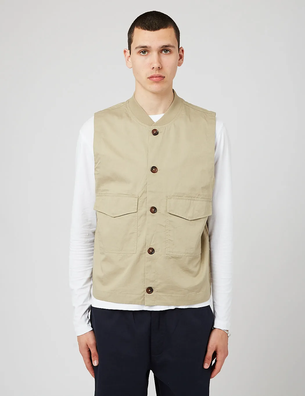 Universal Works Watchman Waistcoat - Stone