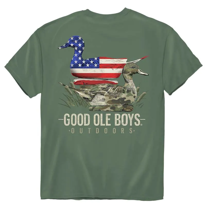 USA and Camo Decoys Short Sleeve T-Shirt