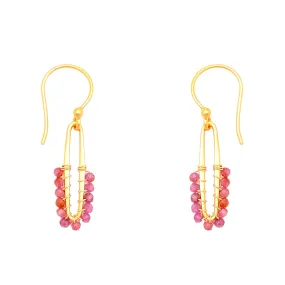 Verona Earrings - Ruby