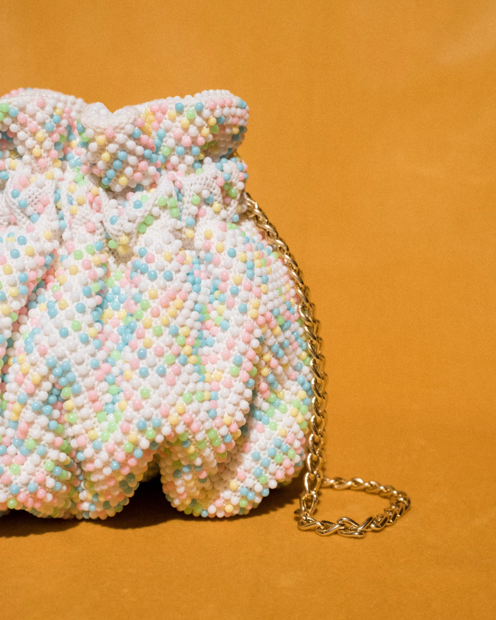 Vintage Reversible Beaded Bucket Bag