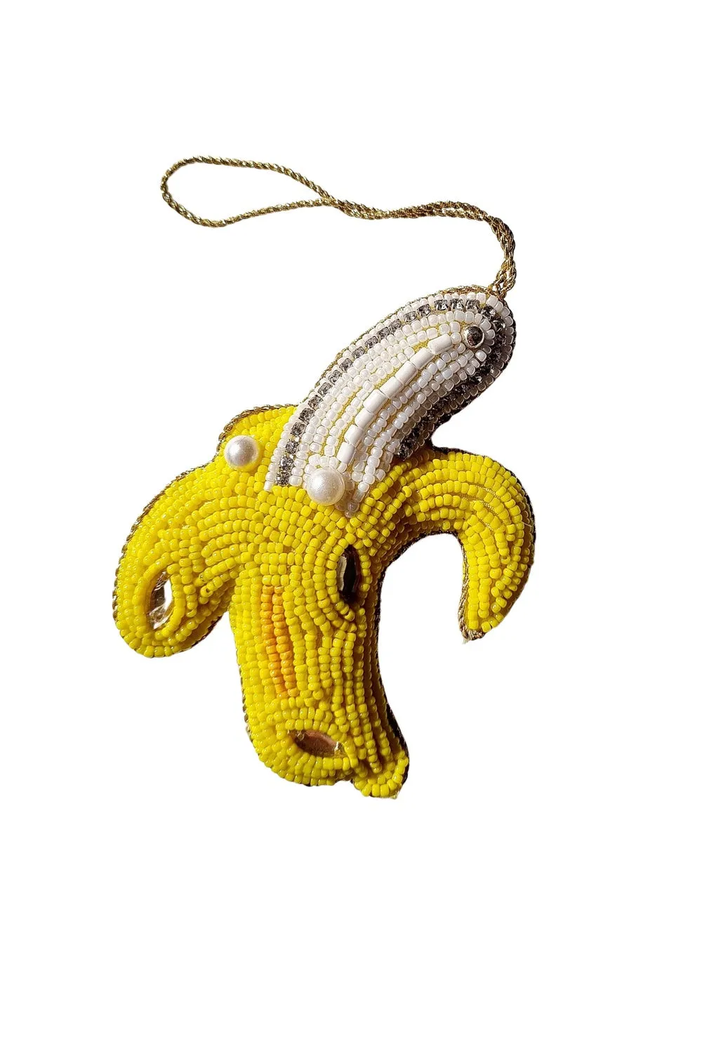 ZODA CHRISTMAS TREE DECORATION BEADED BANANA